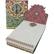 T Monogram Jewel and Gold Foil Embellished Pocket Note Pad, One