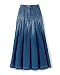 Apparel : Pleated denim skirt