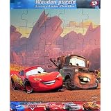 Disney Cars 25 Piece Wooden Jigsaw Puzzle ~ Cardinal