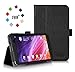 ASUS MeMo Pad 7 ME 176CX Case Cover, FYY® Premium Soft Folio Leather Case for ASUS MeMo Pad 7 ME 176CX Black (With Auto Wake/Sleep Feature)