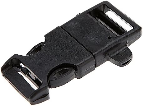 RavTech(TM) Plastic Whistle Quick Release Buckle Flint Fire Starter for Survival Emergency Paracord Bracelet Outdoor Camping