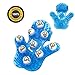 Glove Massager Palm Shaped Hand Massage Manual 9 360-degree-roller Mental Roller Ball Blue by Outton