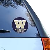 Washington Huskies 4.5 Round Vinyl Decal