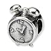 Sterling Silver Reflections Alarm Clock Bead (4mm Diameter Hole)
