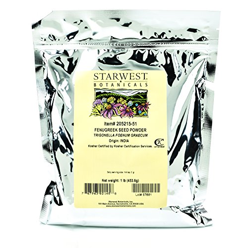 Starwest Botanicals Fenugreek Seed Powder, 1 Pound