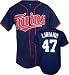 Francisco Liriano Majestic MLB Alternate Navy Replica Minnesota Twins Jersey