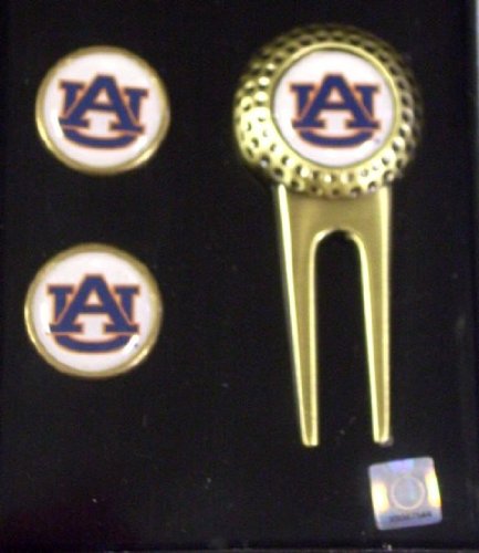 Auburn Tigers Ncaa Golf Divot Tool Ball Marker Set