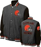 Cleveland Browns Grey Wool Varsity Jacket