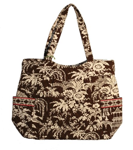 Vera Bradley Pleated Tote Imperial Toile Bag Purse 51omg7FiUwL Vera Bradley Pleated Tote Imperial Toile Bag Purse