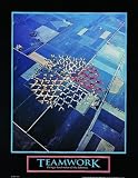 Teamwork (Skydivers) Art Poster Print - 22