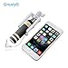 Selfie Stick Greaty® Mini Wired NEW Foldable Super Handheld Extendable Monopod-built in Bluetooth Shutter Non-slip Handle Compatible with Iphone 4s, 5s, 6, 6 Plus, Samsung Galaxy S3, S4, S5, S6, Note 2, 3, 4, 5, Nexus 5, 6, HTC One,sony Xperia Z2 Xperia Z3