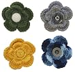 Handmade Acrylic Flower Coat/jacket Pins or Broches - Vintage Inspired (100% Crocheted by Hand) Handmade Acrylic Flower Coat/jacket Pins or Broches - Vintage Inspired (100% Crocheted by Hand)