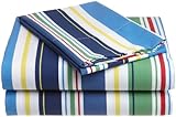 Pinzon Kids Printed Multi Stripe Full Sheet Set