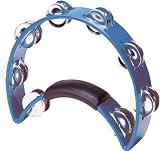 Rhythm Tech RT 1040  Tambourine, Blue, Nickel Jingles