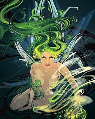 "Absynthe Fairy" 16x20 Print Unmatted