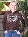 Walls Ladies Western Tye Dye Knit Hoodie Sweatshirt