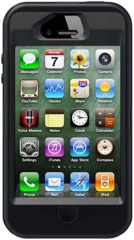 OtterBox [Defender Series] Case and Holster for iPhone 4/4S - Frustration-Free Packaging Protective Case for iPhone - Black