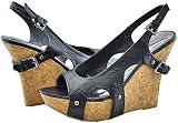 51omtGNzjSL. SL160  Bamboo Match 01 Black Women Wedge Sandals