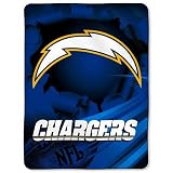San Diego Chargers NFL Royal Plush Raschel 60x80 Blanket