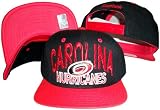 Carolina Hurricanes Black/Red Two Tone Plastic Snapback Adjustable Plastic Snap Back Hat / Cap