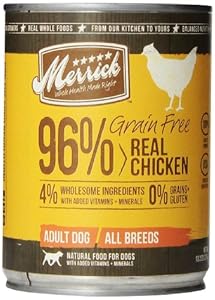 Merrick Grain Free Real Chicken Dog Food, 13.2 Ounce Can, 12 Count Case Merrick Grain Free Real Chicken Dog Food, 13.2 Ounce Can, 12 Count Case