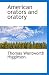 American orators and oratory