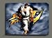 PS3 STREET FIGHTER 4 RYU ARTWORK ON CANVAS MOUNTED W GALLERY WRAP STYLE FRAMING 28X20"