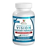 #1 Vision Support Supplement - Advanced Vision Support Formula - Formulated with All Natural Beta-Carotene 25000 IU, Lutein and other Eye Vitamins and Mineral Ingredients to Maintain Healthy Vision Naturally - 45 Days Supply
