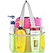 YaeloDesign Shower Caddy Quick Dry Hanging Toiletry & Bath Organizer with 7 Storage Compartments,Green