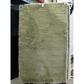 Flokati Faux Fur Rugs 6' x 9' (Celery Green)