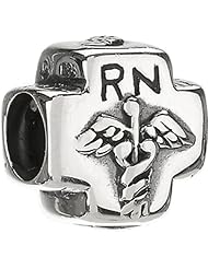 Chamilia Sterling Silver RN Nurse Bead Charm