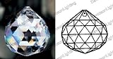 Swarovski Spectra Crystal Mozart Twist Ball 40 mm #8290-8551-40