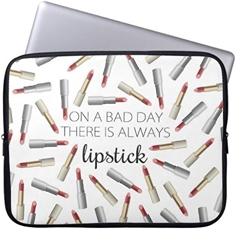 Eratio On a Bad Day Theres Always Lipstick Laptop Sleeve 13 Inch Macbook Air Case Macbook Pro Sleeve and 13 Inch Laptop Bag