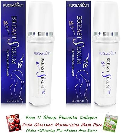 2 Units of Puerarian Big Breast Bust Firming Enlarge Glowing Skin Care Serum 60ml[Get Free Tomato Facial Mask]