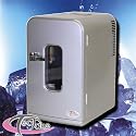 Minikühlschrank Mini Kühlschrank Kühlbox 15 Liter für Auto usw. Silber