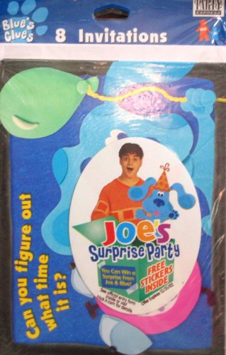 Blue's Clues Joe's Surprise Party Invitations Pack of 8 - Buy Blue's Clues Joe's Surprise Party Invitations Pack of 8 - Purchase Blue's Clues Joe's Surprise Party Invitations Pack of 8 (Blue's Clues, Toys & Games,Categories,Party Supplies,Invitations & Cards)