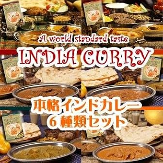 本格インドカレー６種類12食お試しセット（各170ｇ×２食）【無添加レトルトカレー】化学調味料不使用！ご当地カレー