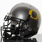 Schutt Oregon Ducks Silver Carbon Fiber Full-Size Authentic Helmet