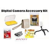 digital camera accessory kit,ideal for nikon L20, P90, L100, L19, canon A480, A11is, Fuji A170, Stylish Case,4 NiMH 2800 batteries w/ Charger,Battery Holder, Joby GP-1 Gorillapod, 2GB SD card, SD USB Card Reader, Screen Protector.