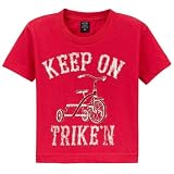 Now and Zen Red Toddler Boys Keep On Trike'n Tee - 5T