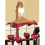 JoJo Designs Musical Baby Crib Mobile - Oriental Garden Asian Brocade