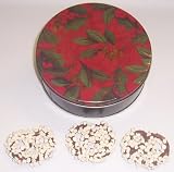 Scott's Cakes Milk Chocolate Covered Pretzel with White Chocolate Chips in a Mini Holly Tin