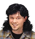 Black Mullet Wig