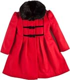 Rothschild Girls 4-6x Wool Coat With Velvet Bows