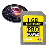 Accessory Power 1 GB / 1024 MB Secure Digital SD Card Use w/ Digital Cameras , Camcorders, MP3's & Your Nintendo ! Includes Custom Starry Nebula Mousepad