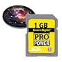 Accessory Power 1 GB / 1024 MB Secure Digital SD Card Use w/ Digital Cameras , Camcorders, MP3's & Your Nintendo ! Includes Custom Starry Nebula Mousepad