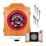 NBA Toronto Raptors Wood Dart Cabinet Set