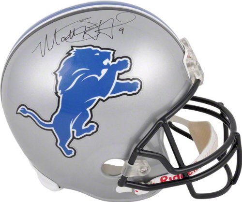 Matthew Stafford Autographed Helmet | Details: Detroit Lions, Riddell Replica Helmet