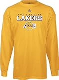 Los Angeles Lakers True Long Sleeve T Shirt by Adidas (Large)