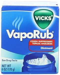 Vicks Vaporub Cough Suppressant Topical Analgesic Ointment 6 Oz (Pack of 2)
